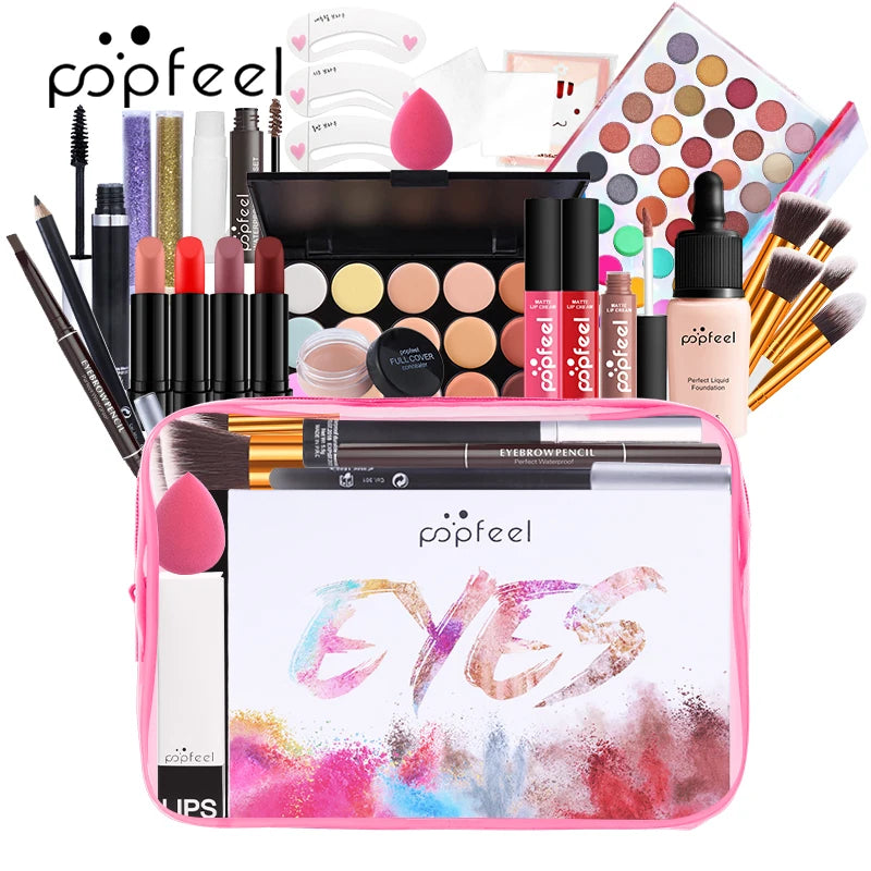 Kit de maquiagem completo Popfeel