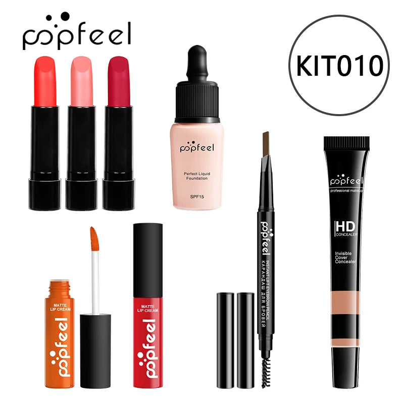 Kit de maquiagem completo Popfeel