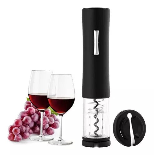 ABRIDOR DE VINHO AUTOMÁTICO SACA ROLHAS ELÉTRICO A PILHAS ELEGANTE E FUNCIONAL